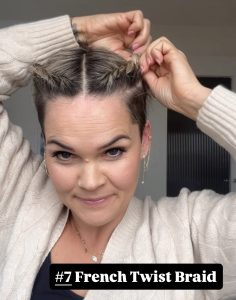 fake twist braids - looks like braids but its twisted super easy for beginners
