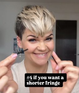 fake a tim on short hair - easy to manage pixie tutorial